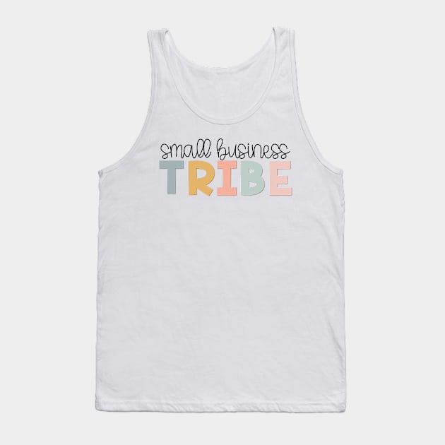 Small Business Tribe Muted Pastels Tank Top by broadwaygurl18